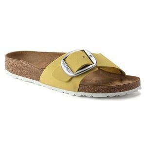 Birkenstock Madrid Big Buckle Nubuk Leather Popcorn Sandals US5 EU36 1022175